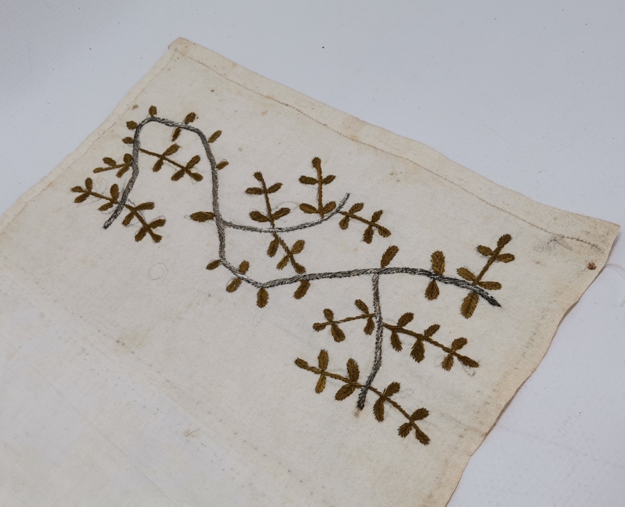 OSMANLI DÖNEMİ GÜMÜŞ SIRMA İŞÇİLİKLİ GELİN UÇKURU