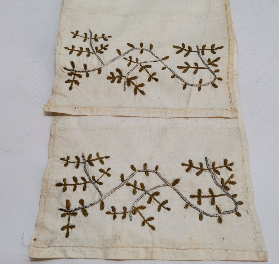 OSMANLI DÖNEMİ GÜMÜŞ SIRMA İŞÇİLİKLİ GELİN UÇKURU