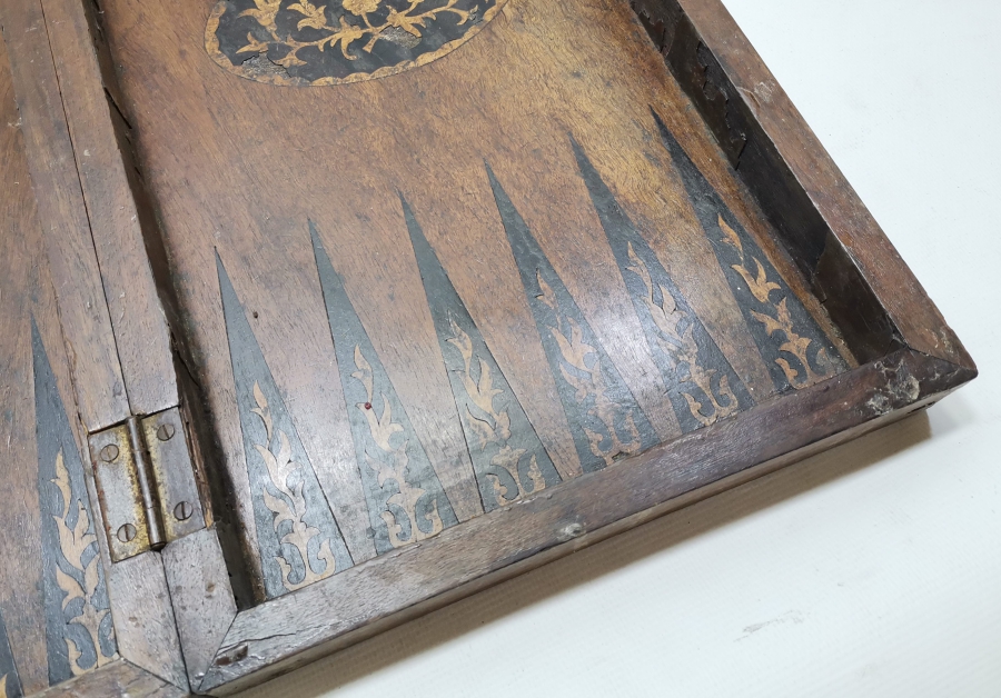 SANAYİ NEFİSE YAPIMI MARKUTERİ İŞÇİLİKLİ BURSA İŞİ ÇOK NADİR OSMANLI DÖNEMİ TAVLA