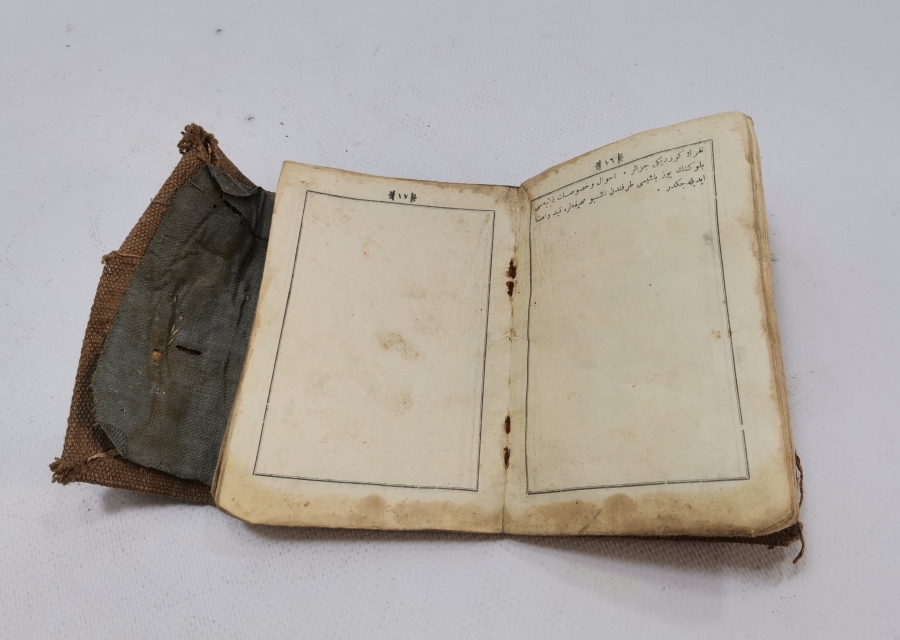 ORİJİNAL BAĞI VE KAMUFLAJIYLA ÇOK NADİR OSMANLI SUBAY MAAŞ CÜZDANI