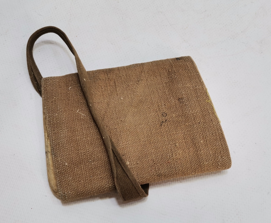 ORİJİNAL BAĞI VE KAMUFLAJIYLA ÇOK NADİR OSMANLI SUBAY MAAŞ CÜZDANI