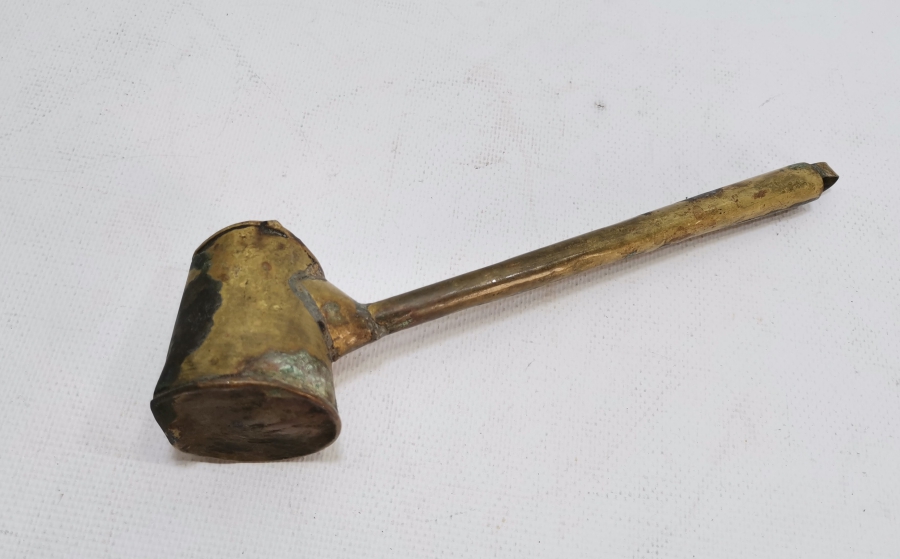 OSMANLI DÖNEMİ SÜLEYMANİYE İŞİ EL YAPIMI ÇOK NADİR SEYYAR KAHVECİ CEZVESİ