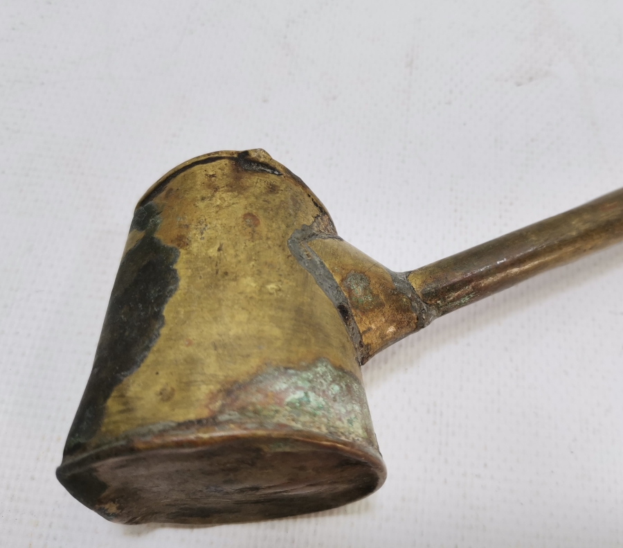 OSMANLI DÖNEMİ SÜLEYMANİYE İŞİ EL YAPIMI ÇOK NADİR SEYYAR KAHVECİ CEZVESİ