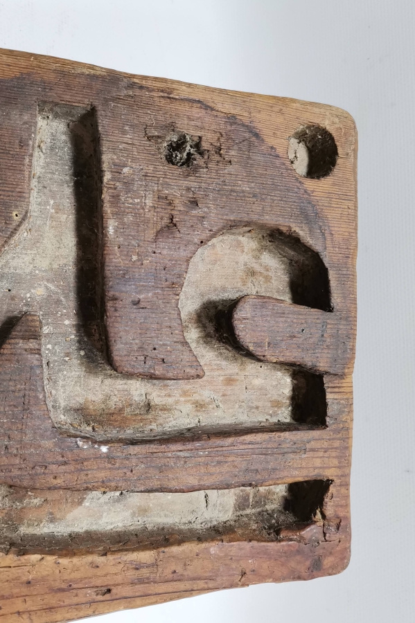 OSMANLI DÖNEMİ DEV BOYDA TEKKE İŞİ AHŞAP TILSIM GÖMLEK MÜHRÜ