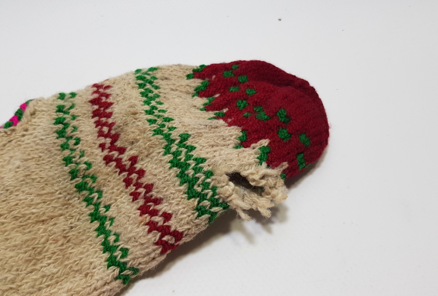 OSMANLI DÖNEMİ EL ÖRME PATİK