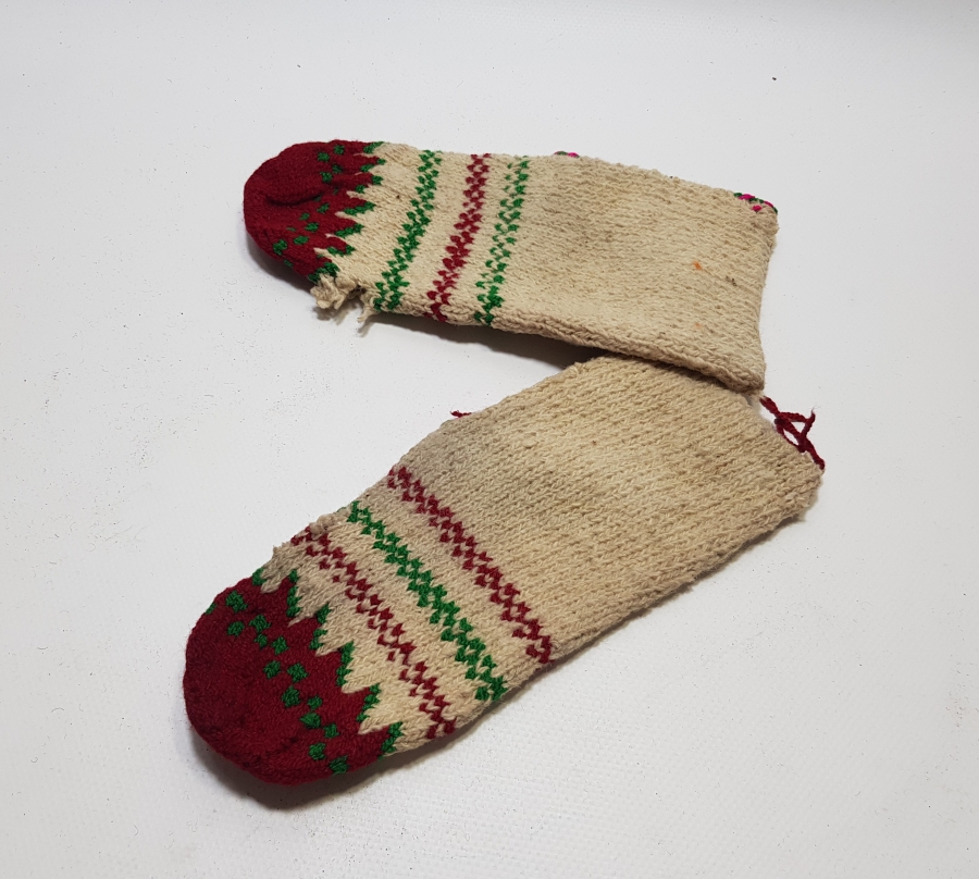 OSMANLI DÖNEMİ EL ÖRME PATİK