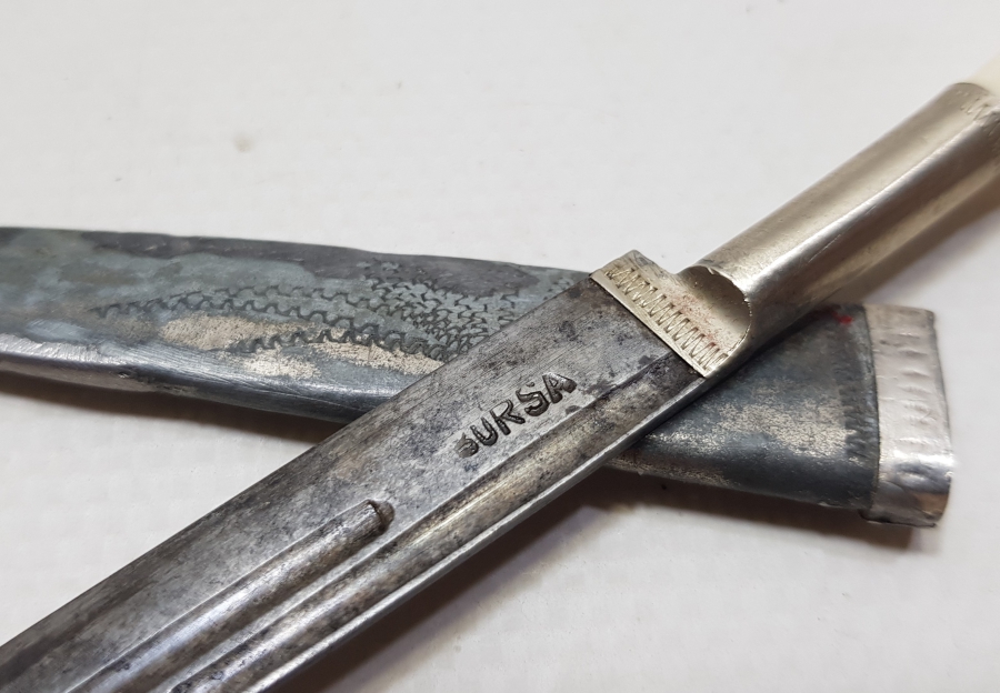 ORİJİNAL KININDA EL YAPIMI BURSA İŞİ ANTİKA SÜNNET KAMASI