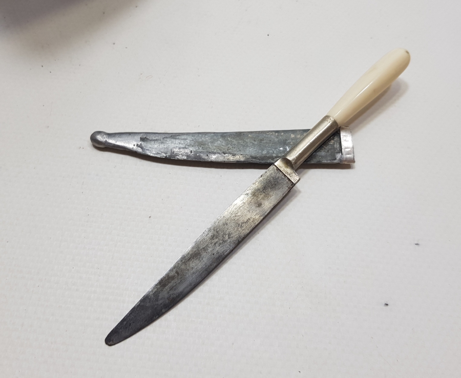 ORİJİNAL KININDA EL YAPIMI BURSA İŞİ ANTİKA SÜNNET KAMASI