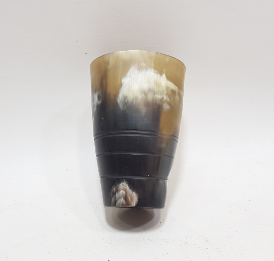 OSMANLI DÖNEMİ EL OYMA BOYNUZDAN MAMUL NADİR SU BARDAĞI