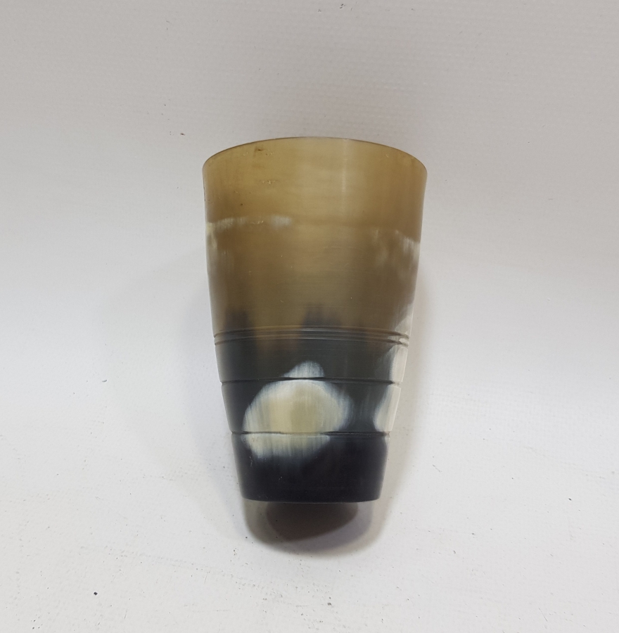 OSMANLI DÖNEMİ EL OYMA BOYNUZDAN MAMUL NADİR SU BARDAĞI