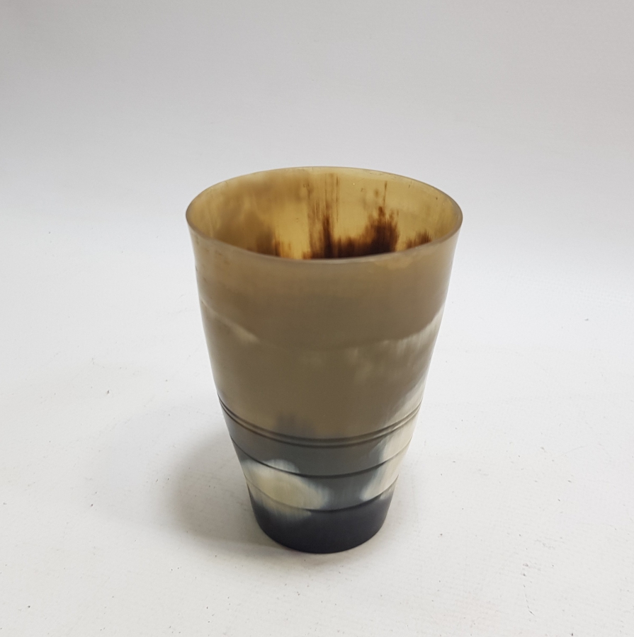 OSMANLI DÖNEMİ EL OYMA BOYNUZDAN MAMUL NADİR SU BARDAĞI