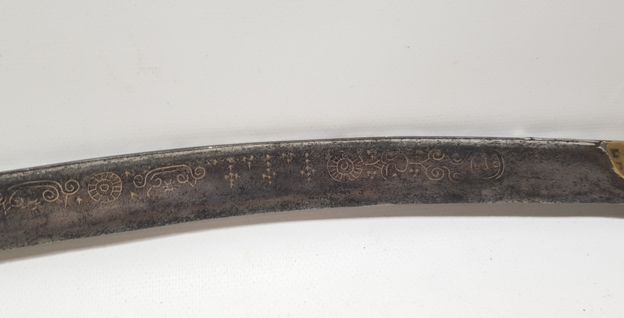 İKİ TARAFI GÜMÜŞ ÇAKMA İŞÇİLİKLİ OSMANLI DÖNEMİ DERVİŞ YATAĞAN KILICI