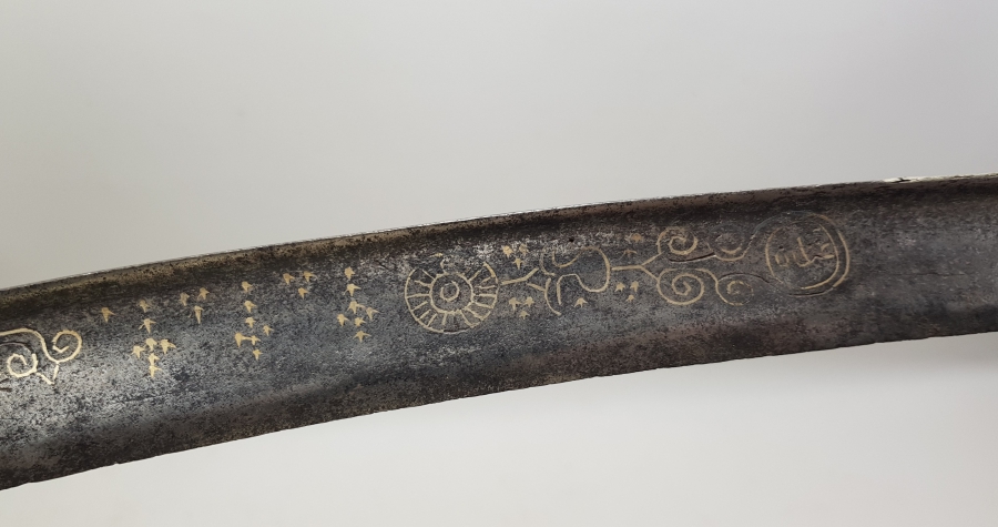 İKİ TARAFI GÜMÜŞ ÇAKMA İŞÇİLİKLİ OSMANLI DÖNEMİ DERVİŞ YATAĞAN KILICI