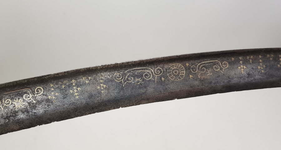 İKİ TARAFI GÜMÜŞ ÇAKMA İŞÇİLİKLİ OSMANLI DÖNEMİ DERVİŞ YATAĞAN KILICI