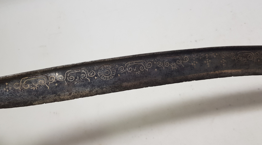 İKİ TARAFI GÜMÜŞ ÇAKMA İŞÇİLİKLİ OSMANLI DÖNEMİ DERVİŞ YATAĞAN KILICI