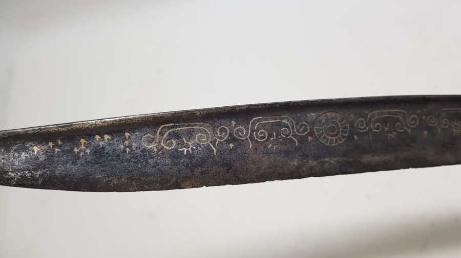 İKİ TARAFI GÜMÜŞ ÇAKMA İŞÇİLİKLİ OSMANLI DÖNEMİ DERVİŞ YATAĞAN KILICI