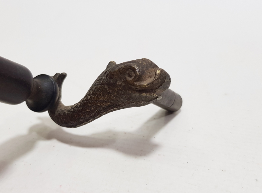 BALIK FORMUNDA YAPILMIŞ OSMANLI DÖNEMİ GRAMAFON KURMA KOLU