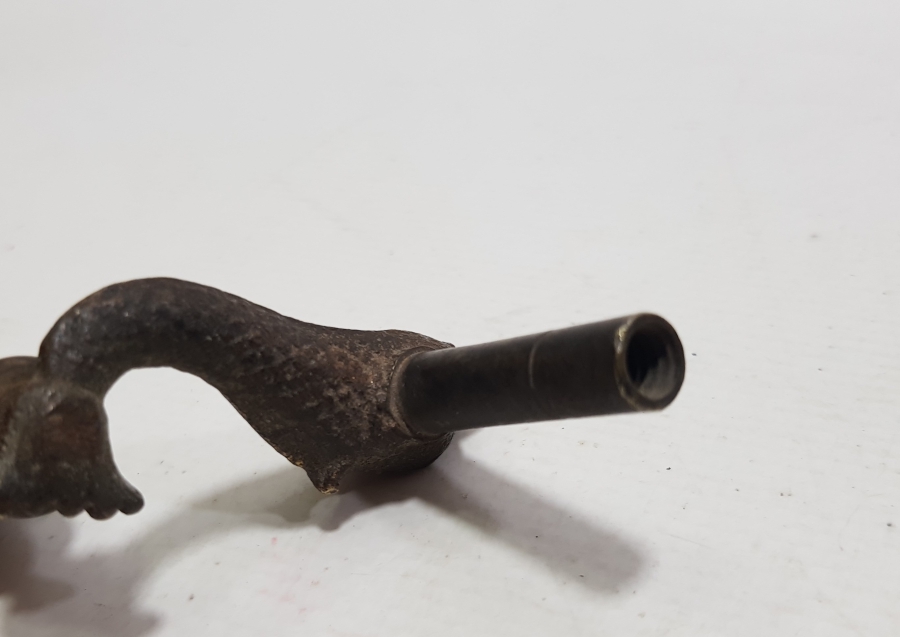 BALIK FORMUNDA YAPILMIŞ OSMANLI DÖNEMİ GRAMAFON KURMA KOLU