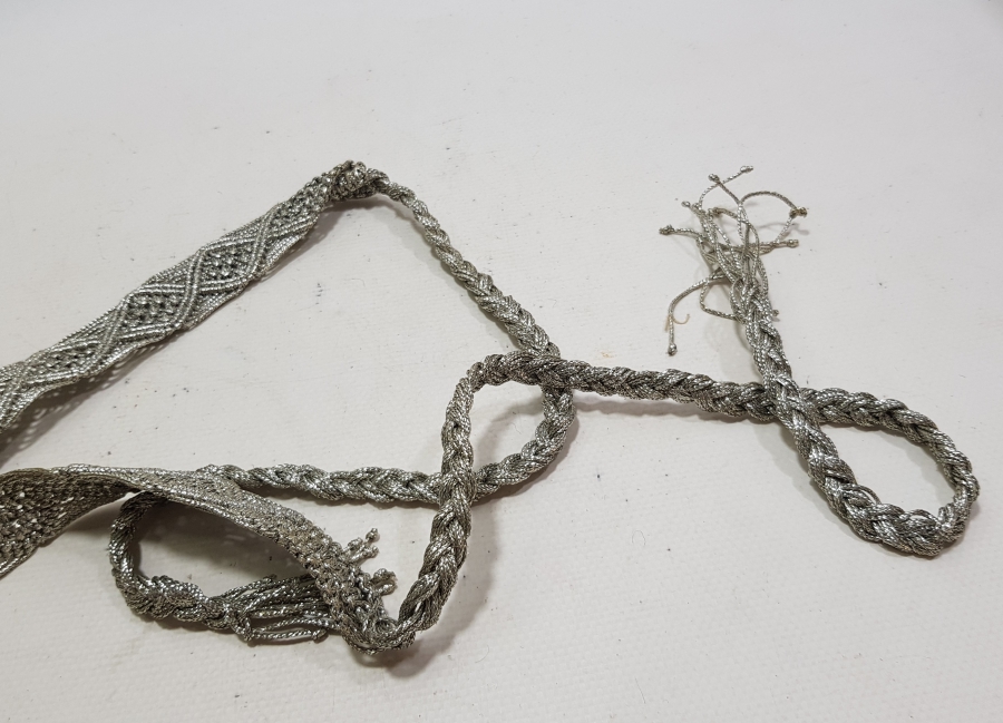 GÜMÜŞ SİMLİ ANTİKA GELİN KEMERİ