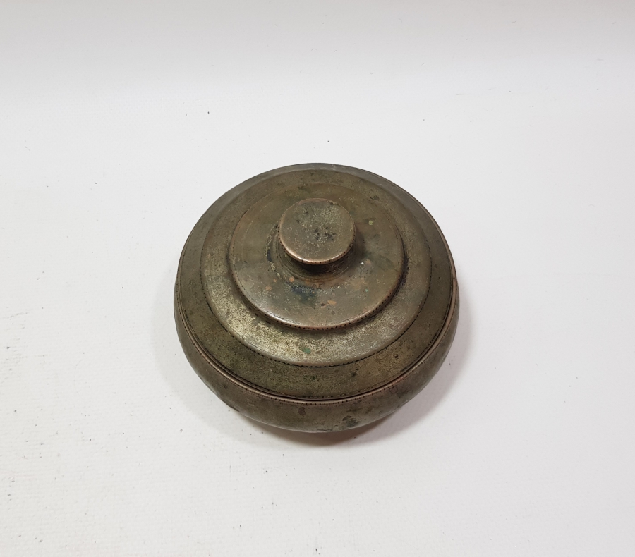 OSMANLI DÖNEMİ BAKIR TENCERE FORMLU MAYALIK