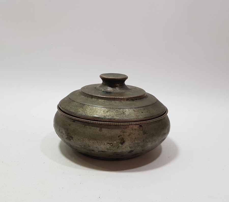 OSMANLI DÖNEMİ BAKIR TENCERE FORMLU MAYALIK