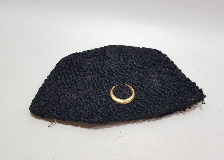 ÜZERİ HİLALLİ 1. DÜNYA SAVAŞI DÖNEMİ OSMANLI SUBAY KALPAĞI