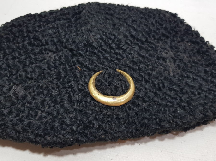 ÜZERİ HİLALLİ 1. DÜNYA SAVAŞI DÖNEMİ OSMANLI SUBAY KALPAĞI