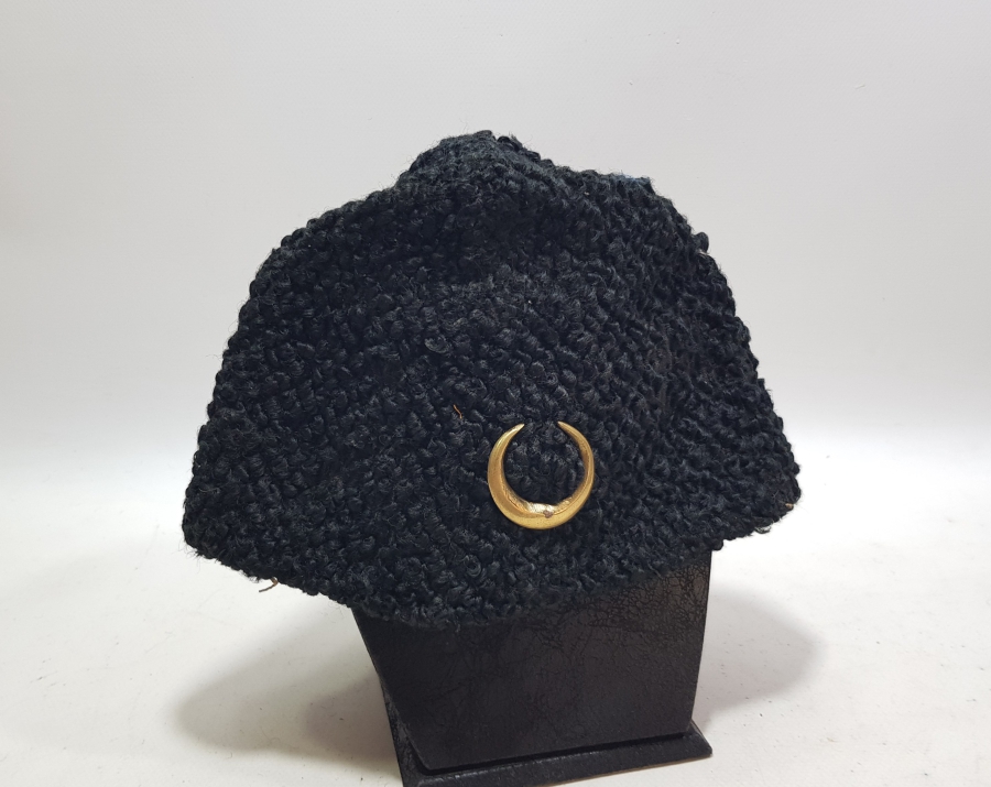 ÜZERİ HİLALLİ 1. DÜNYA SAVAŞI DÖNEMİ OSMANLI SUBAY KALPAĞI