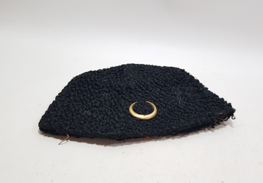 ÜZERİ HİLALLİ 1. DÜNYA SAVAŞI DÖNEMİ OSMANLI SUBAY KALPAĞI