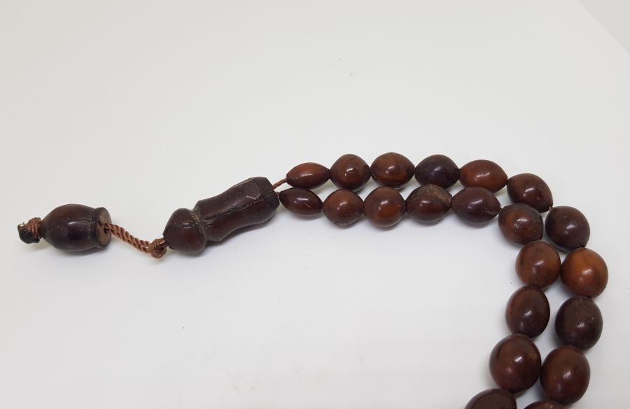 OSMANLI DÖNEMİ KEMANE TORNA USTA YAPIMI KUKA TESPİH