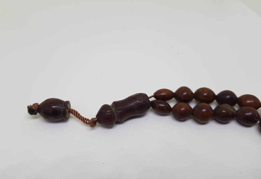 OSMANLI DÖNEMİ KEMANE TORNA USTA YAPIMI KUKA TESPİH