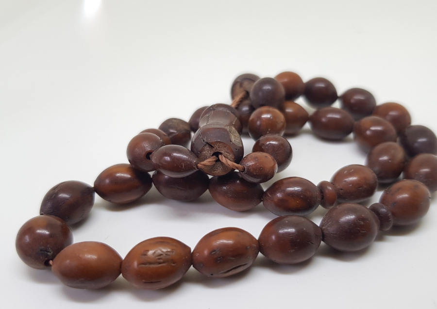 OSMANLI DÖNEMİ KEMANE TORNA USTA YAPIMI KUKA TESPİH