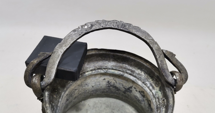 OSMANLI DÖNEMİ TUTMACI YILAN BAŞLI BAKIR YOĞURT BAKRACI