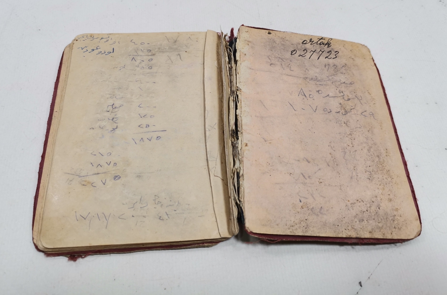 İÇİ OSMANLICA YAZILI ANTİKA NOT DEFTERİ