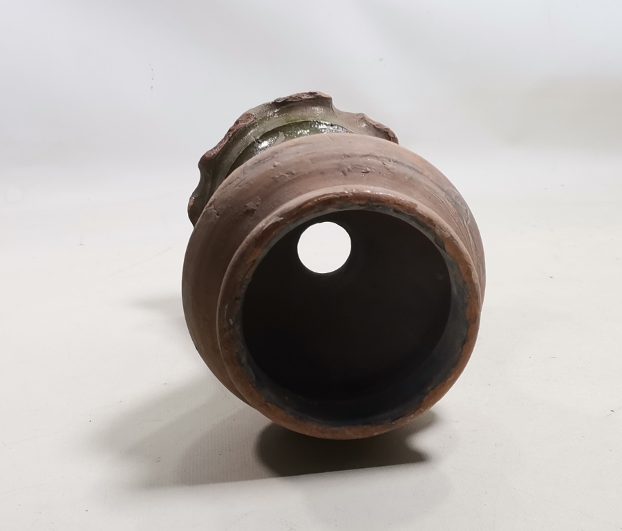 ÇANAKKALE İŞİ ÜZERİ SIRLI OSMANLI DÖNEMİ NADİR DARBUKA