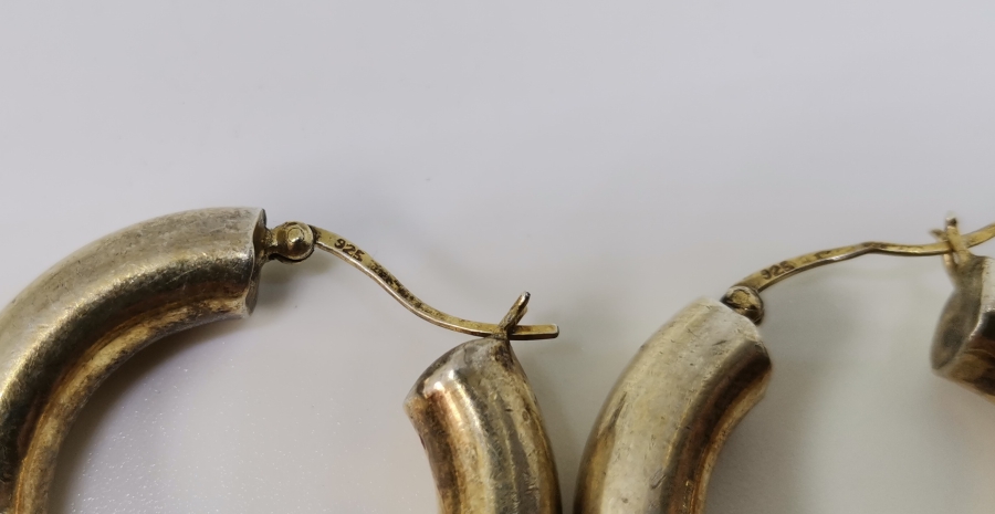 GÜMÜŞ ÜZERİ ALTIN VERMEYLİ ÖZEL YAPIM KÜPE