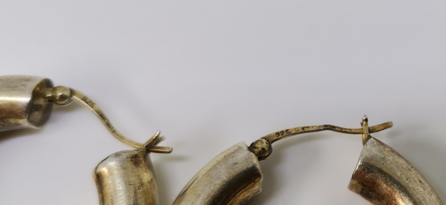 GÜMÜŞ ÜZERİ ALTIN VERMEYLİ ÖZEL YAPIM KÜPE