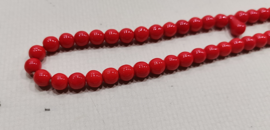 NADİR RENKTE OSMANLI DÖNEMİ MERCAN MODEL BEYKOZ TESPİH