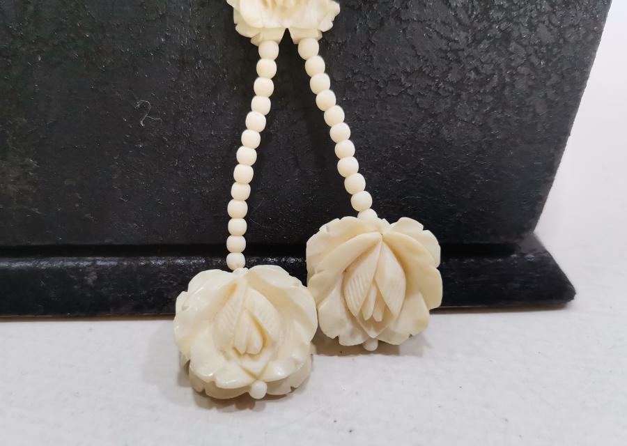 FİLDİŞİNDEN MAMUL ÖZEL YAPIM ANTİKA GERDANLIK