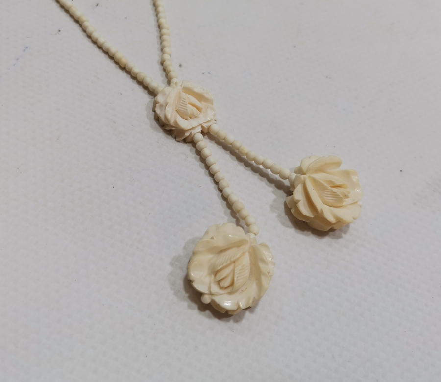 FİLDİŞİNDEN MAMUL ÖZEL YAPIM ANTİKA GERDANLIK