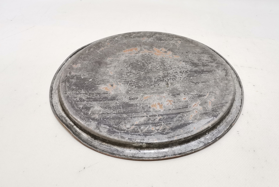 MUĞLA KAVAKLIDERE YAPIMI EL KAZIMA ANTİKA BAKIR İBRİKLİ KAHVE TEPSİSİ