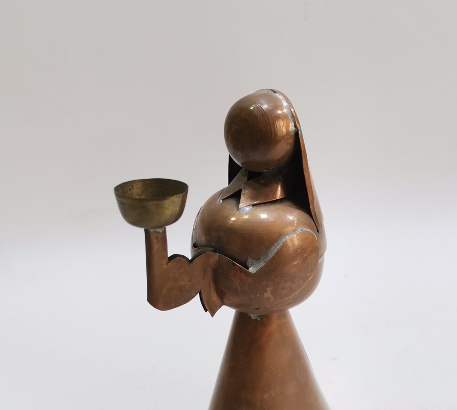 MERYEM ANA FORMUNDA YAPILMIŞ ANTİKA MUMLUK