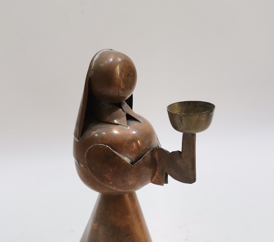 MERYEM ANA FORMUNDA YAPILMIŞ ANTİKA MUMLUK