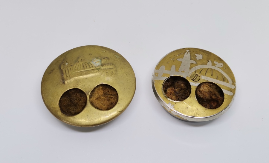 İKİ ADET ANTİKA HACI MİSİ KUTUSU