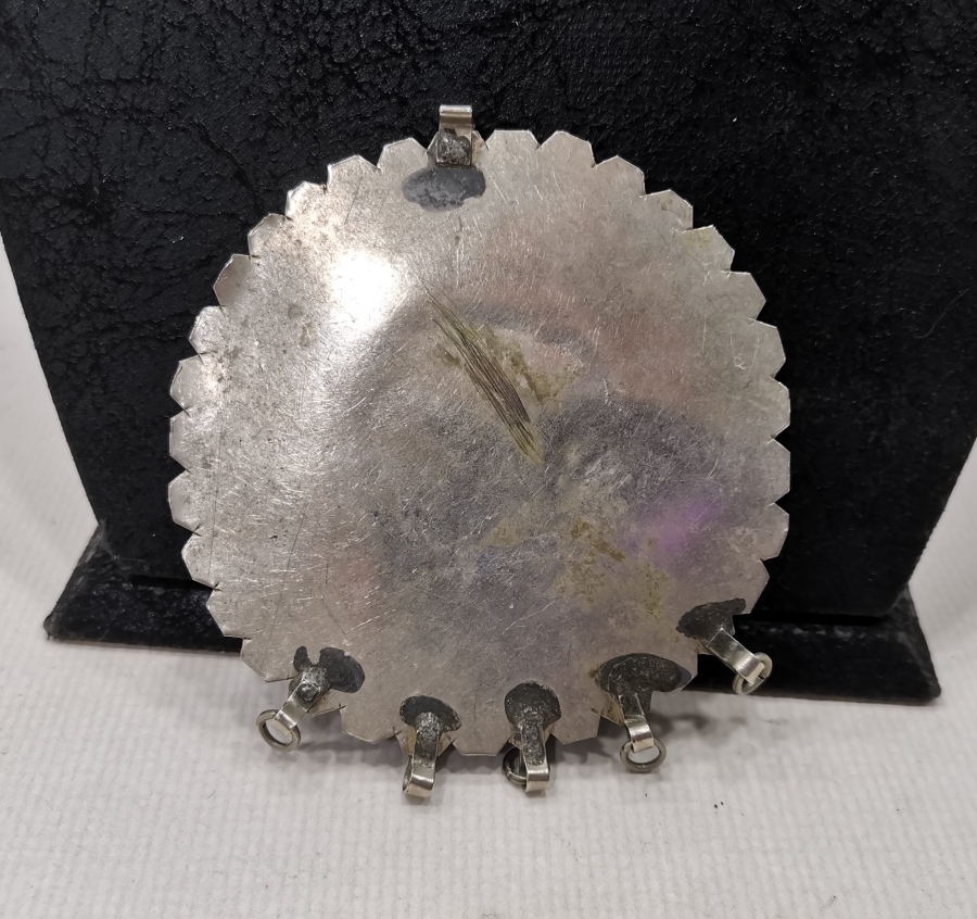 ÜZERİ DUALI VE DOĞAL TAŞLI OSMANLI DÖNEMİ BÜYÜK BOY KOLYE