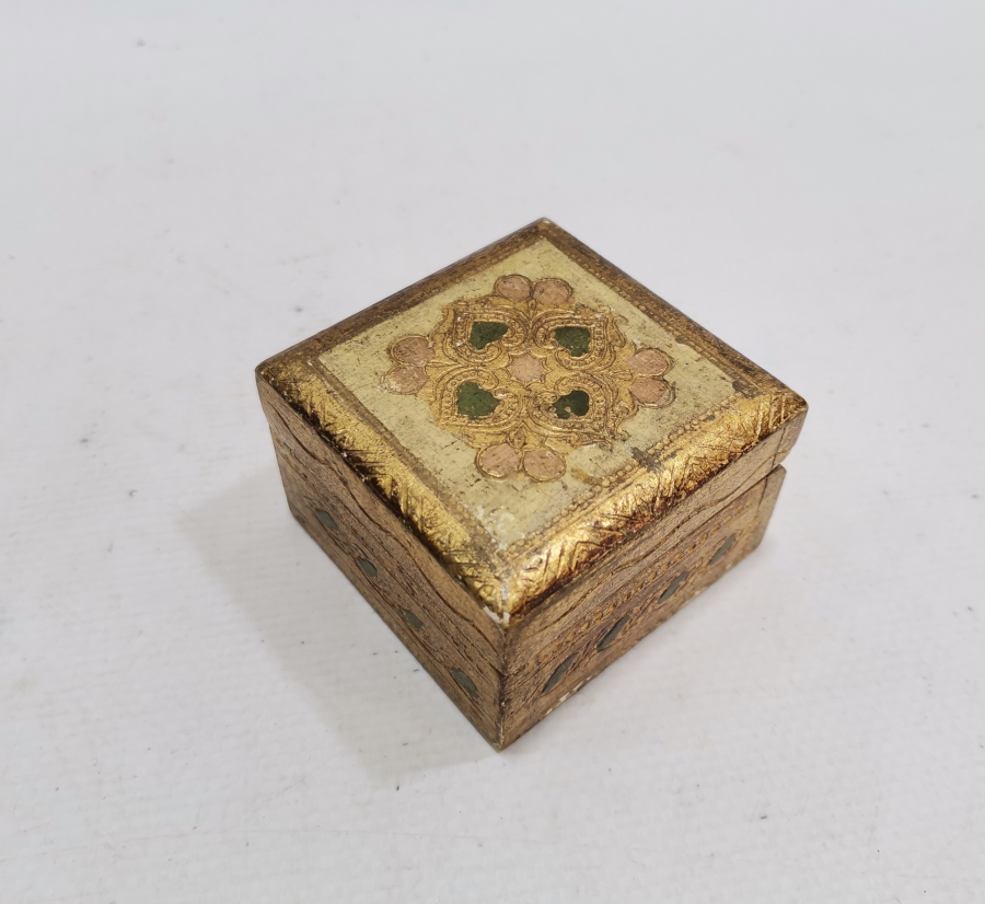 ÜZERİ ALTIN VERMEYLİ OSMANLI DÖNEMİ LEVANTEN İŞİ ÇOK NADİR MÜCEVHER KUTUSU