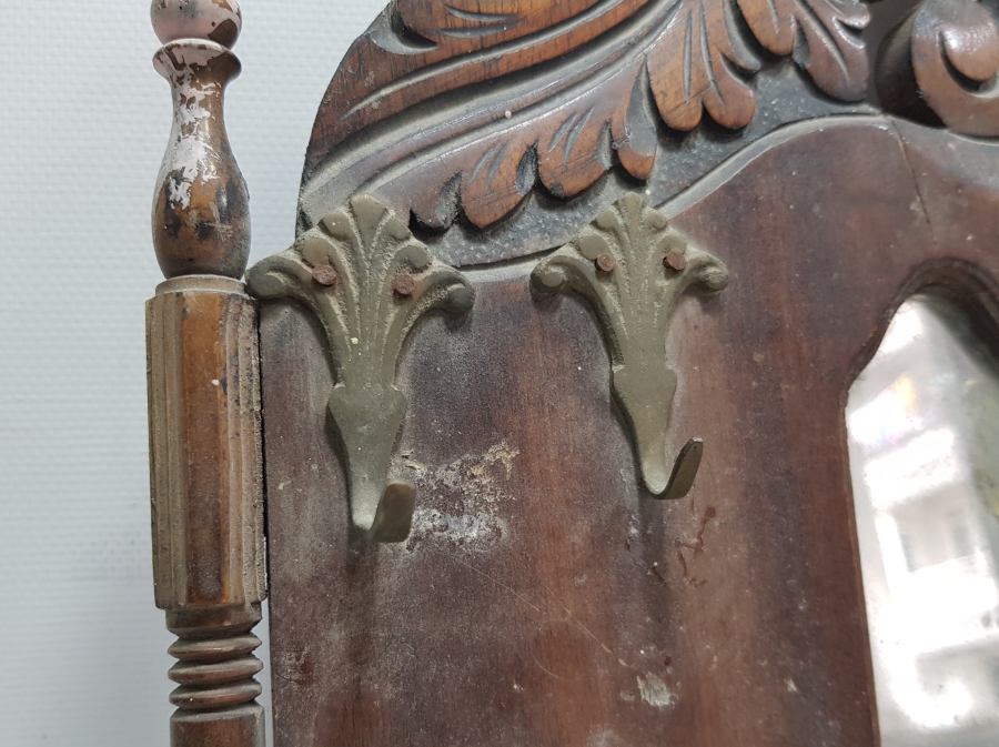 EL OYMA ANTİKA AHŞAP KAPI GİRİŞİ ANAHTARLIĞI