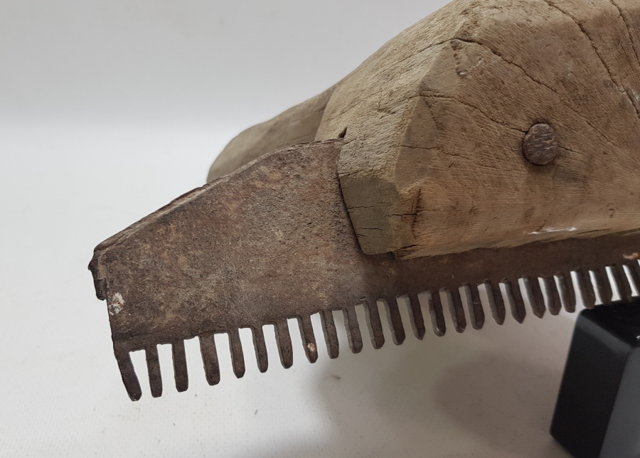 OSMANLI DÖNEMİ EL YAPIMI BÜYÜK BOY YÜN TARAĞI