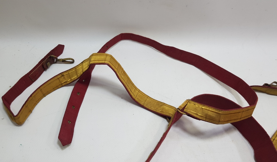 OSMANLI SON DÖNEM ÇOK NADİR SIRMALI SUBAY KEMERİ