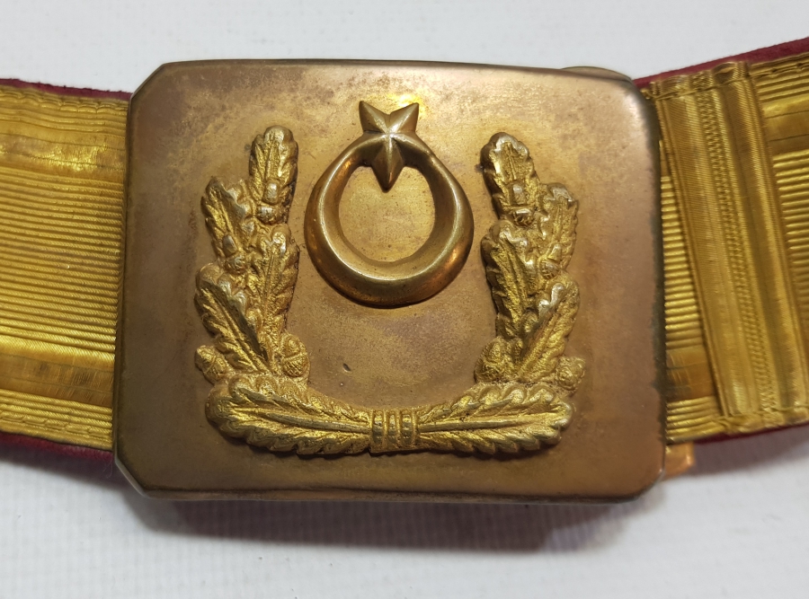 OSMANLI SON DÖNEM ÇOK NADİR SIRMALI SUBAY KEMERİ